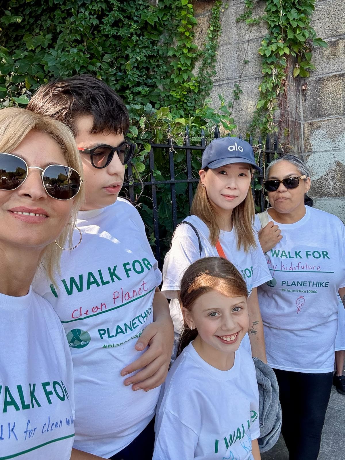 Group standing proud